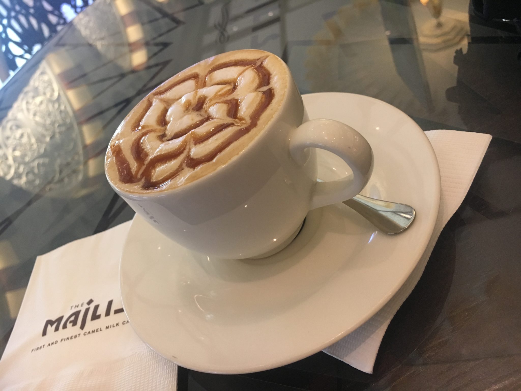 Camel milk cappuccino